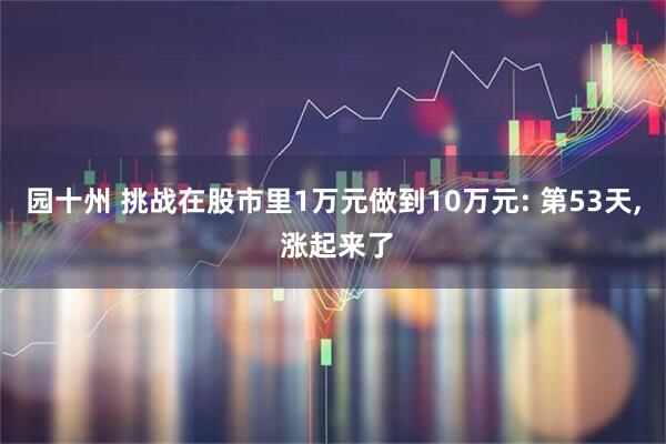 园十州 挑战在股市里1万元做到10万元: 第53天, 涨起来了