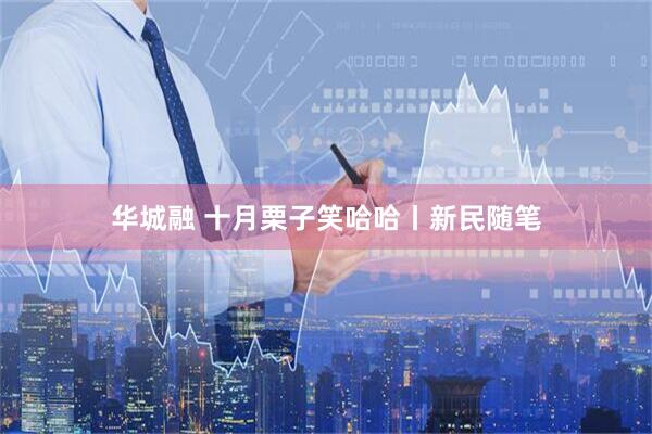 华城融 十月栗子笑哈哈丨新民随笔