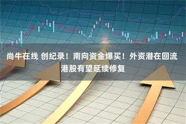 尚牛在线 创纪录！南向资金爆买！外资潜在回流 港股有望延续修复