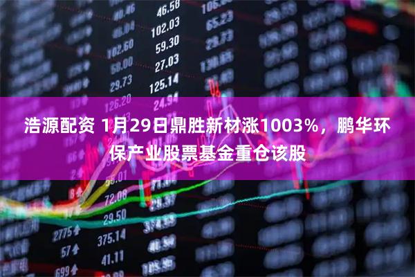浩源配资 1月29日鼎胜新材涨1003%，鹏华环保产业股票基金重仓该股