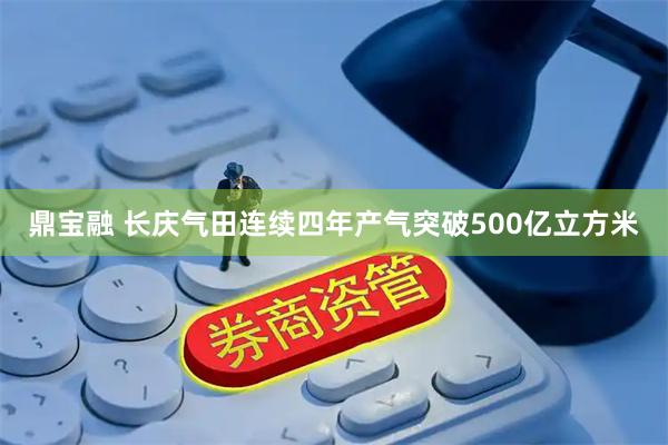鼎宝融 长庆气田连续四年产气突破500亿立方米