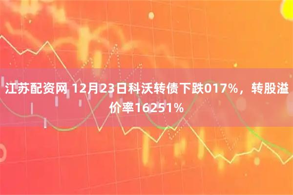 江苏配资网 12月23日科沃转债下跌017%，转股溢价率16251%