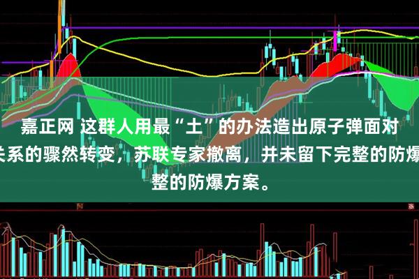 嘉正网 这群人用最“土”的办法造出原子弹面对中苏关系的骤然转变，苏联专家撤离，并未留下完整的防爆方案。